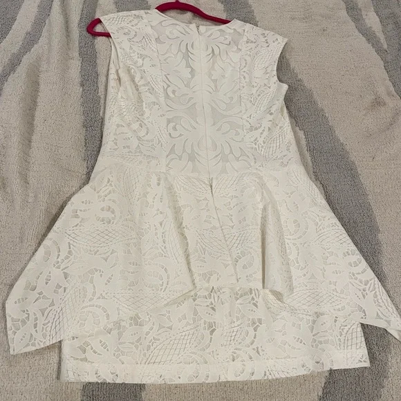 BCBG Maxazria “Isabel” White Lace Mini Dress - Picture 5 of 5